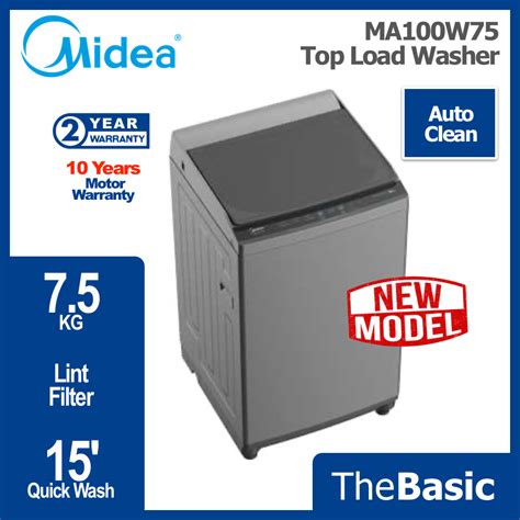 Midea Morgan Kg Kg Top Load Fully Auto Washing Machine Washer Mesin