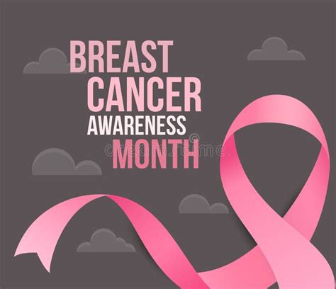 Breast Cancer Awareness Month Vector Illustration With Silky Pink