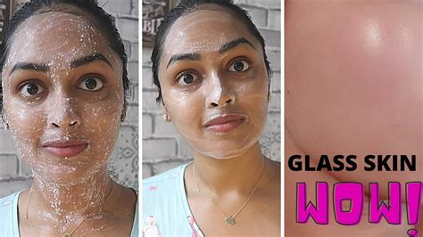 Glass Skin Facial With Only 3 Natural Ingredients In Lock Down How To Get Flawless Glowing