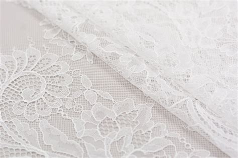 Offwhite Lace Fabric Chantilly Lace French Lace Wedding Etsy