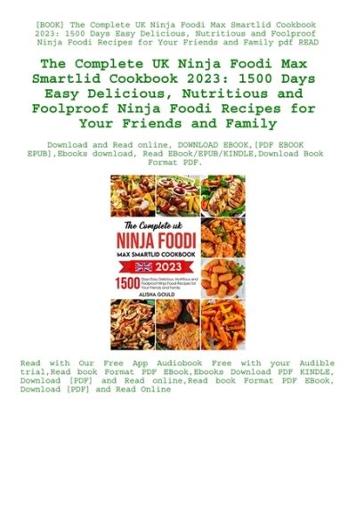 [book] The Complete Uk Ninja Foodi Max Smartlid Cookbook 2023 1500 Days Easy Delicious