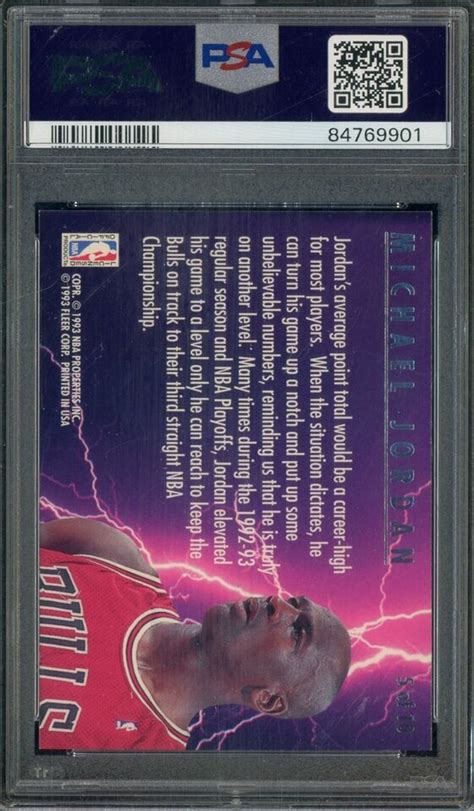 1993 94 Fleer Ultra Scoring Kings 5 Michael Jordan Chicago Bulls HOF