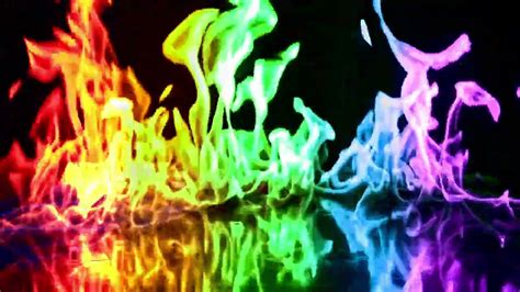 Rainbow Flames 2023 New With Reflective Surface In 4k Ultra High