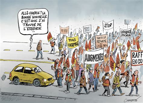 La France En Gr Ve Globecartoon Political Cartoons Patrick Chappatte