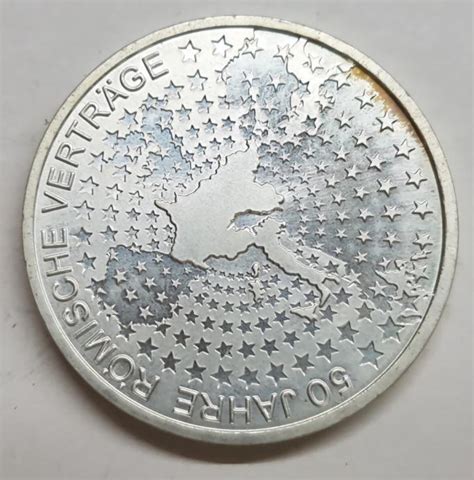 NJEMAČKA 10 EURO 2007 50 GODINA RIMSKIH UGOVORA SILVER SREBRO