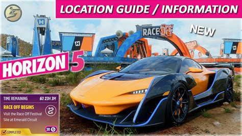 Forza Horizon Race Off Festival Site At Emerald Circuit Location