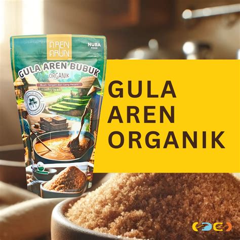 Jual Gula Aren Bubuk Asli Organik Premium Arenga Brown Sugar 1 Kg