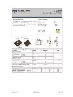 Dual N Channel Mosfet Dual N Channel Mosfet Pdf Pdf Pro