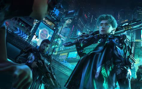 2560x1600 Cyberpunk Man With Gun 2560x1600 Resolution HD 4k Wallpapers ...