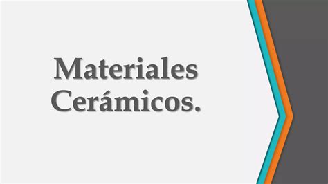 Clasificación De Los Materiales Ppt