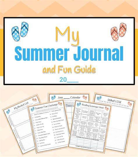 Printable Travel Journal For Kids Summer Journal Summer Kids Summer