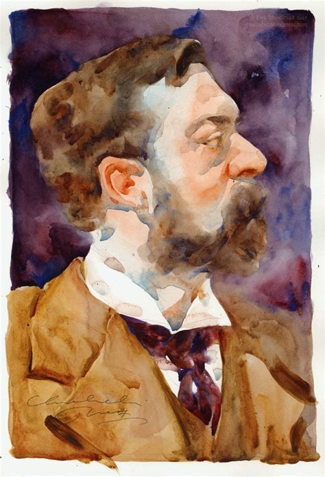 John Singer Sargent Watercolor Portrait