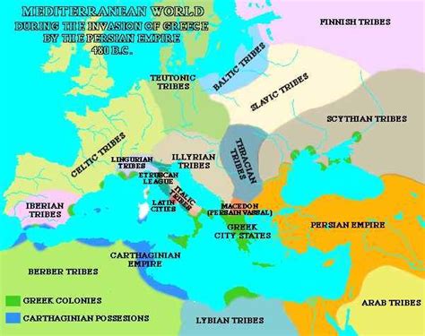 A Map Showing The Roman Empire And Its Major Cities With Names In