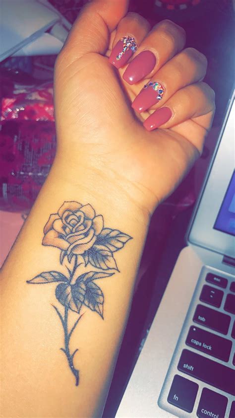 Rose On The Wrist Tattoo