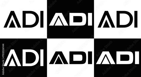 ADI logo. ADI set , A D I design. White ADI letter. ADI, A D I letter ...