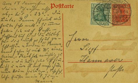 Postkarte Deutsches Reich Ganzsache Mit Zusatzfrankatur