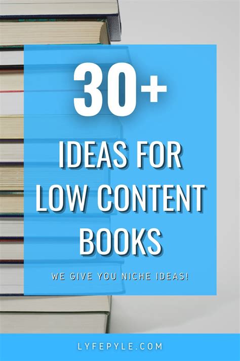 32 Types Low Content Books Ideas For Your Kdp Self Publishing