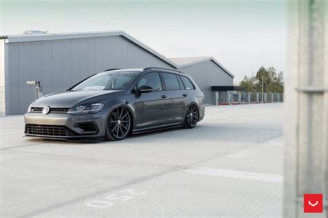 2017 Golf R Variant Gets Stanced On Vossen Wheels For Tuning Debut Autoevolution