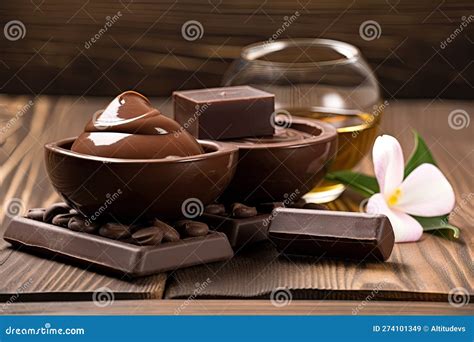 Chocolate Massage With Warm Chocolate And Scented Oils Stock Illustration Illustration Of Warm