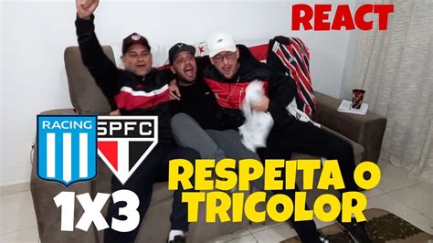 REACT RACING 1X3 SÃO PAULO RESPEITA O TRI DA AMÉRICA YouTube