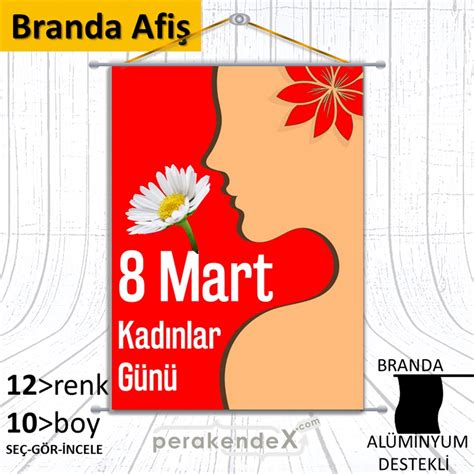 HAZIR BRANDA POSTER AFİŞ 8 mart kadınlar günü kutlu olsun özel gün