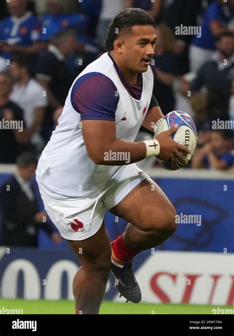 Yoram Moefana Of France During The World Cup Pool A Rugby Union