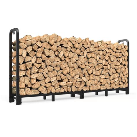 Mr Ironstone Ft Firewood Rack Outdoor Indoor Upgraded Heavy Duty