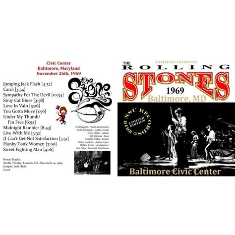 Live Baltimore Md 1969 Nov 26th Ltd Cd By The Rolling Stones Cd With Zorro800 Ref118337135