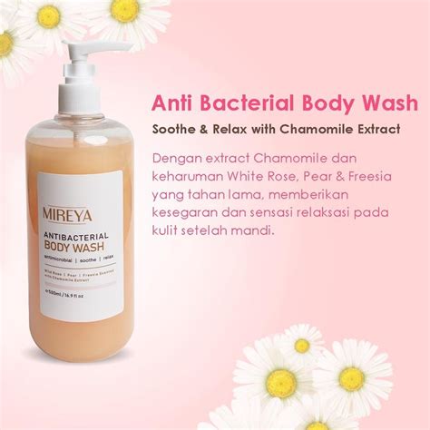 Jual Mireya Antibacterial Body Wash Sabun Mandi Cair 500 ML Free Shower