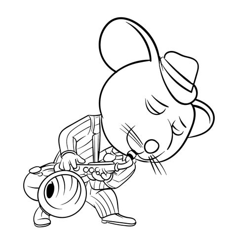 Sing - The white mouse Mike plays the sax