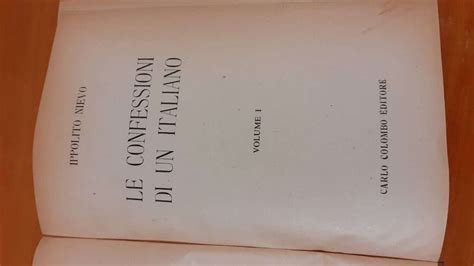 Le Confessioni Di Un Italiano Libreria Tarantola 1899