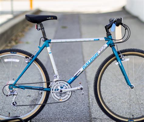 Raleigh Technium Chill Vintage Mountain Bike Easton Deore Dx Blue