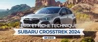 Subaru Crosstrek Prix Et Fiche Technique Desjardins Subaru