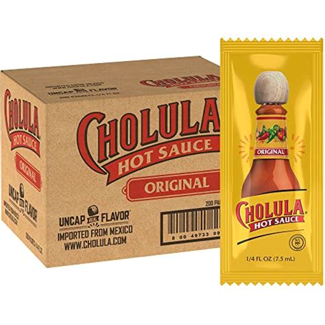 200 X Cholula Hot Sauce Packets Bbq Finds