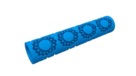 3d File Clay Roller Flower Shapes Stl Pottery Rollerclay Rolling Pin