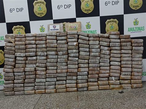 Polícia apreende 200 kg de cocaína avaliados em R 16 milhões em Manaus