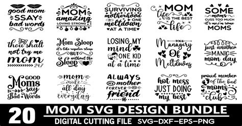 Mom Svg Design Bundle Bundle · Creative Fabrica