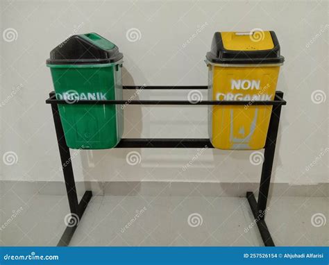 Organic And Non Organic Trash Cans On Campus Stock Photo Image Of