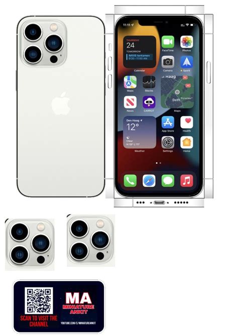 Iphone 13 Pro Max Silver Papercraft Printable Template Free Artofit