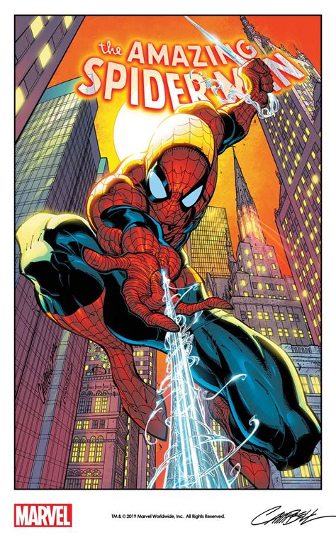 Spider Man By J Scott Campbell From The Cover Of Amazing Spider Man By