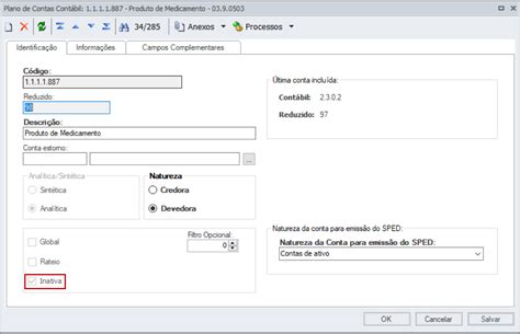 Cross Segmentos Backoffice Linha Rm Ctb Ativar Ou Inativar Contas