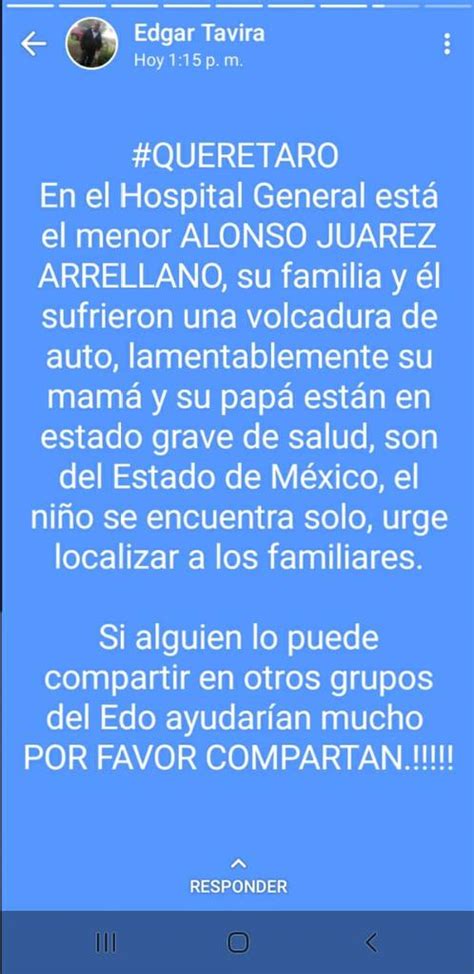 𝙀𝙨𝙩𝙖 𝙨𝙤𝙮 𝙮𝙤 On Twitter Rt Syzavel19 ⚠️ Ayudemos Al Pequeño Alonso Juárez Arellano A