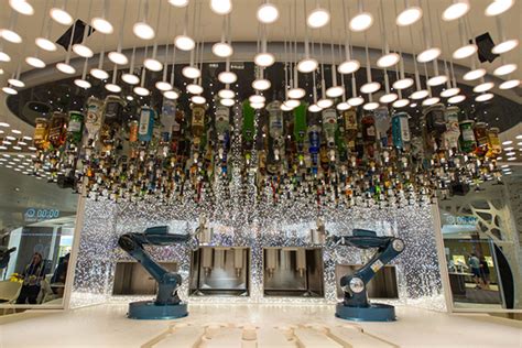 Robot Bartender At The Bionic Bar On Royal Caribbean Cruises Plus Menu