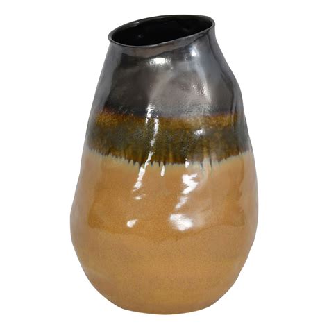 Selma Large Reactive Glaze Ceramic Vase Earthenware Vase