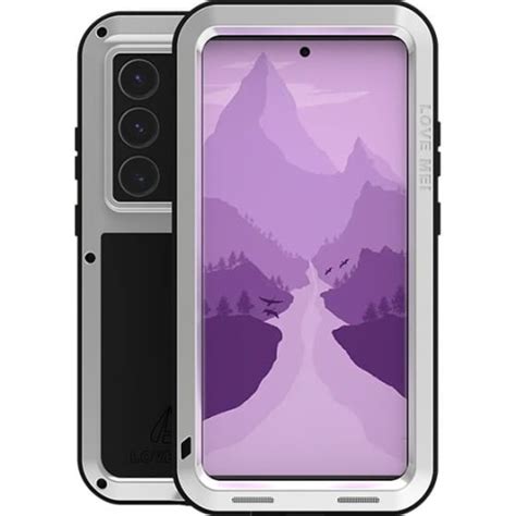 Etui Pancerne LOVE MEI Powerful Do Galaxy S24 Ultra Srebrne Pancernik