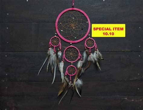 Dream Catcher Pink Dreamcatcher Wall Hanging Home Decor Etsy