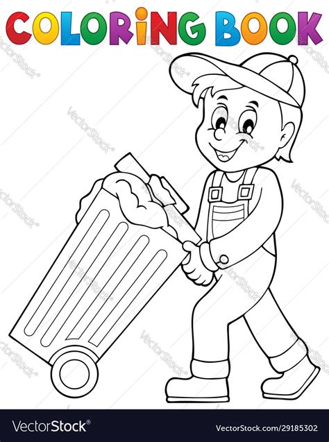 Coloring Pages Garnage Man Community Helper Coloring Pages The Best