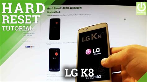 Hard Reset Lg K G K N How To Factory Reset Lg K Youtube