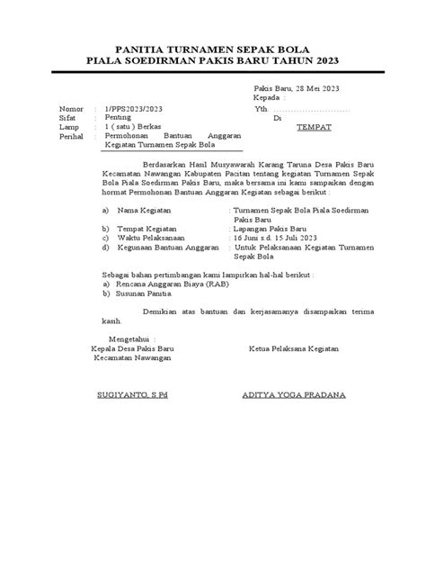 Surat Pengantar Proposal Pdf