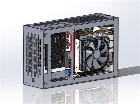 Concept - Tiny-Rix ITX! 5.4L Unibody ITX case, Full Length GPU | SFF ...